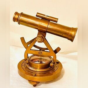 Vintage Style Brass Telescope & Compass, Nautical , Scott London Reproduction